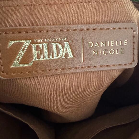 Danielle Nicole Legend of Zelda Nintendo Mini Backpack Green and Brown - Picture 7 of 9